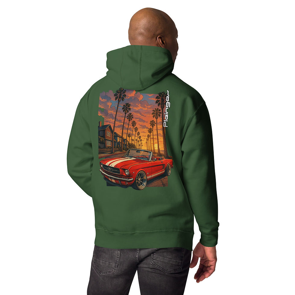 Miniature : Hoodie Pleingaz MUSTANG CABRIO - du S au 3XL - unisex coton/polyester