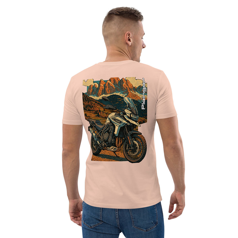 Miniature : T-shirt Pleingaz TRIUMPH TIGER 1200 - du S au 5XL - unisex en coton bio Oeko tex