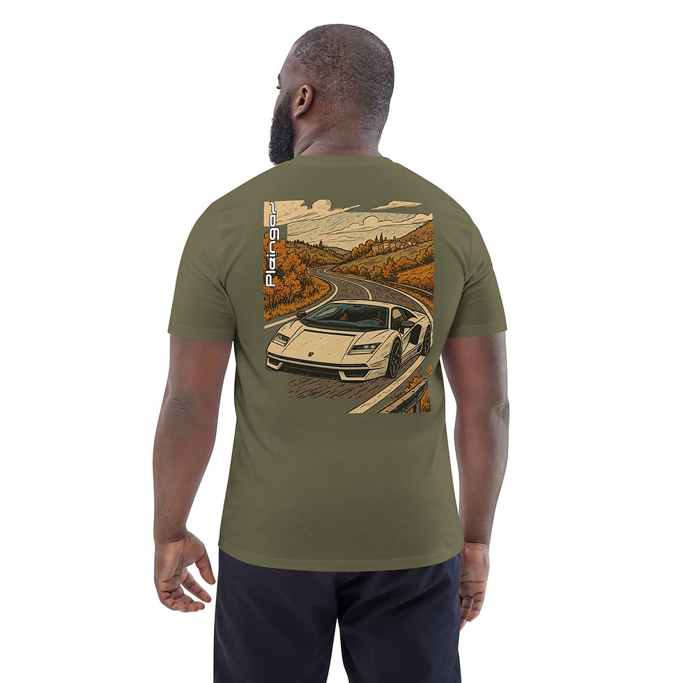 Miniature : T-shirt Pleingaz COUNTACH LP 800-4 - du S au 5XL - Unisex Coton bio Oeko-Tex