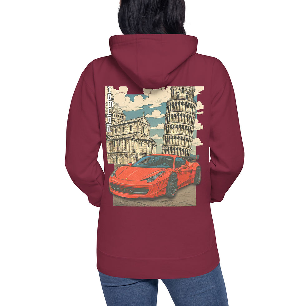 Miniaturbild: Hoodie Pleingaz 458 ITALIA WIDEBODY - du S au 3XL  - unisex coton/polyester