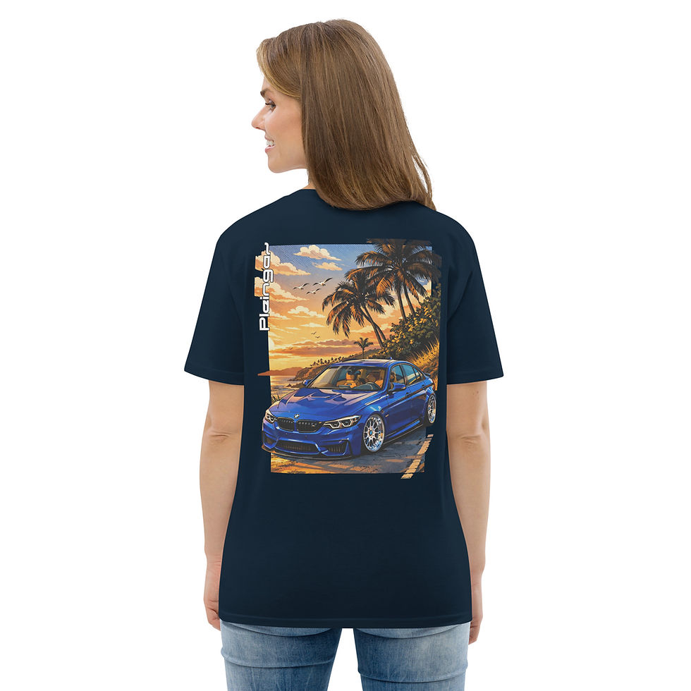 Thumbnail: T-shirt Pleingaz M4 F82 SAN MARINO Unisex coton bio oeko tex