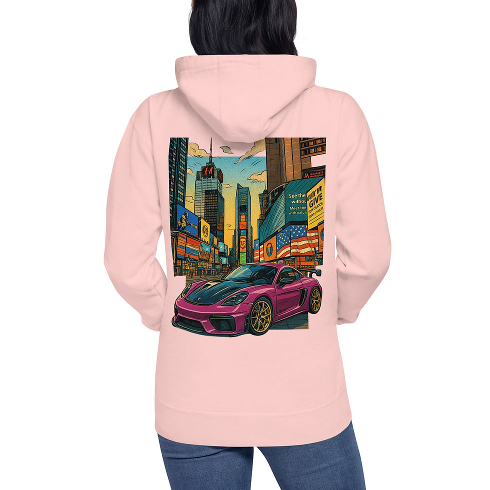 Miniature : Hoodie Pleingaz CAYMAN GT4 RS - du S au 3XL - unisex coton/polyester