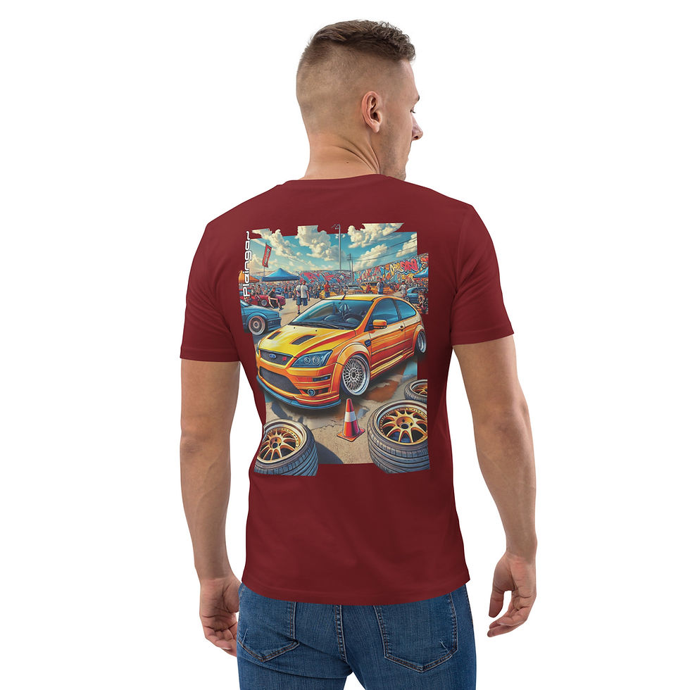 Thumbnail: T-shirt Pleingaz FOCUS ST - du S au 5XL - Unisex 100% coton bio Oeko-Tex