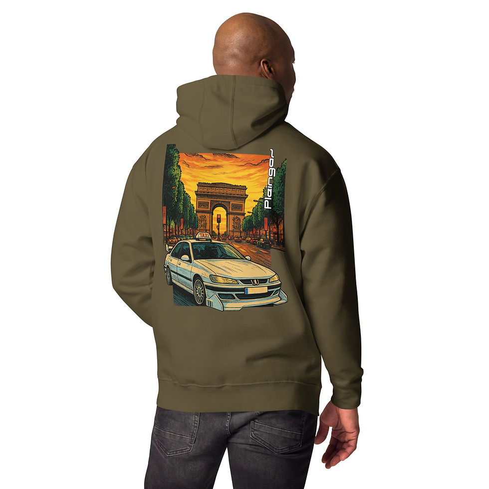 Miniature : Hoodie Pleingaz 406 TAXI - du S au 3XL  - unisex coton/polyester