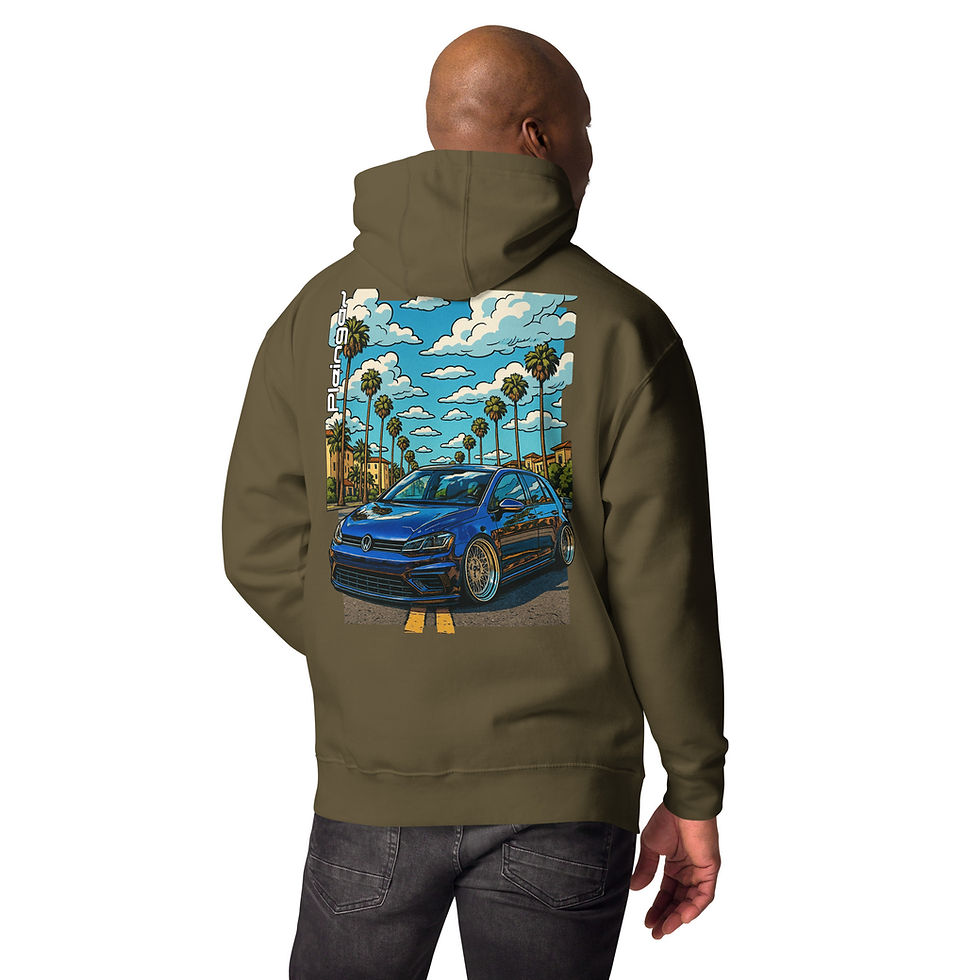 Miniature : Hoodie Pleingaz MK7 R PALMS - du S au 3XL  - unisex coton/polyester