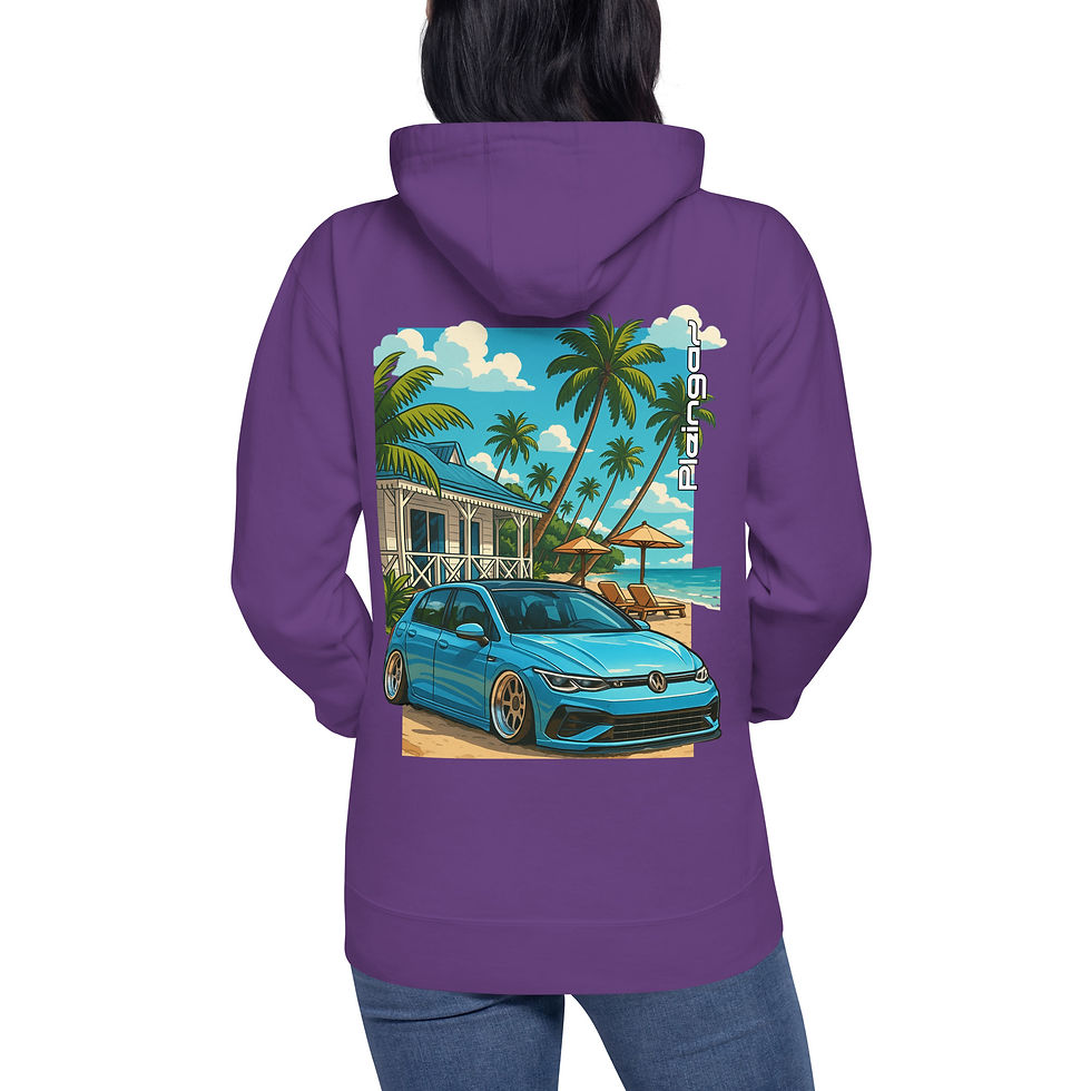 Miniature : Hoodie Pleingaz MK8 R BEACH - du S au 3XL  - unisex coton/polyester