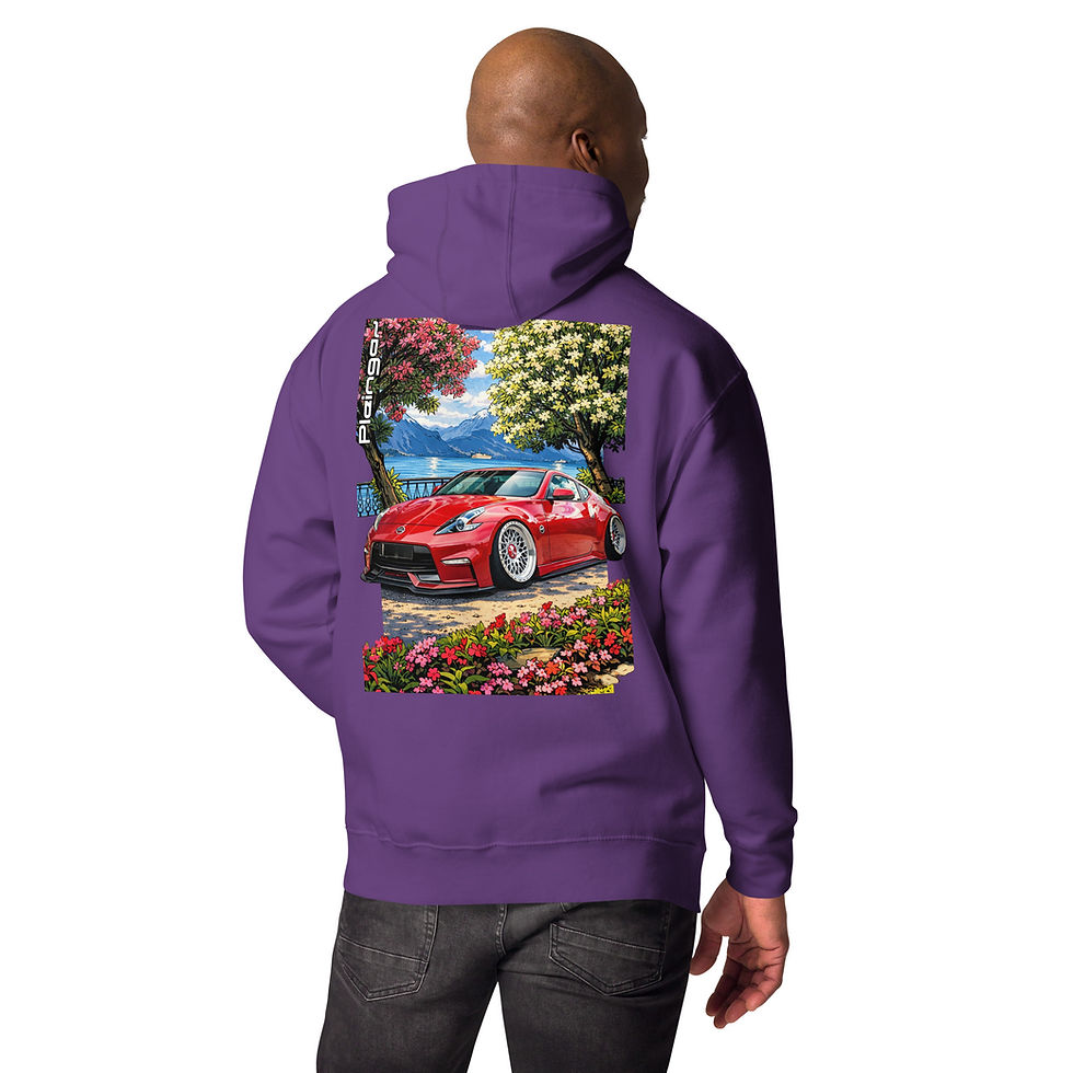 Thumbnail: Hoodie Pleingaz 370Z LAKE - du S au 3XL - unisex coton/polyester