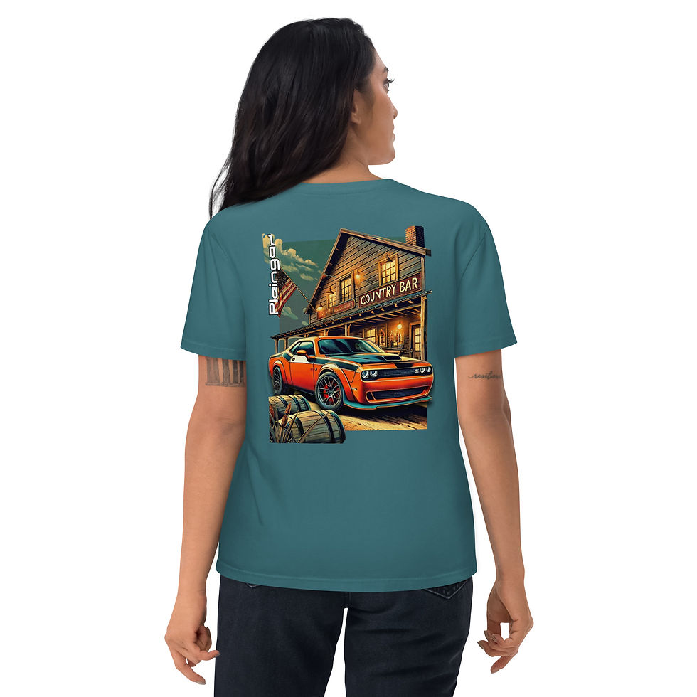 Thumbnail: T-shirt Pleingaz CHALLENGER - du S au 5XL - Unisex 100% coton bio Oeko-Tex