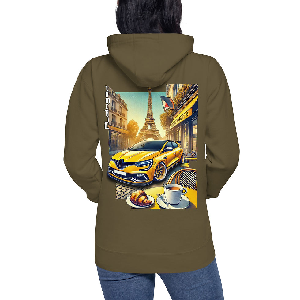 Miniature : Hoodie Pleingaz MEGANE RS - du S au 3XL  - unisex coton/polyester