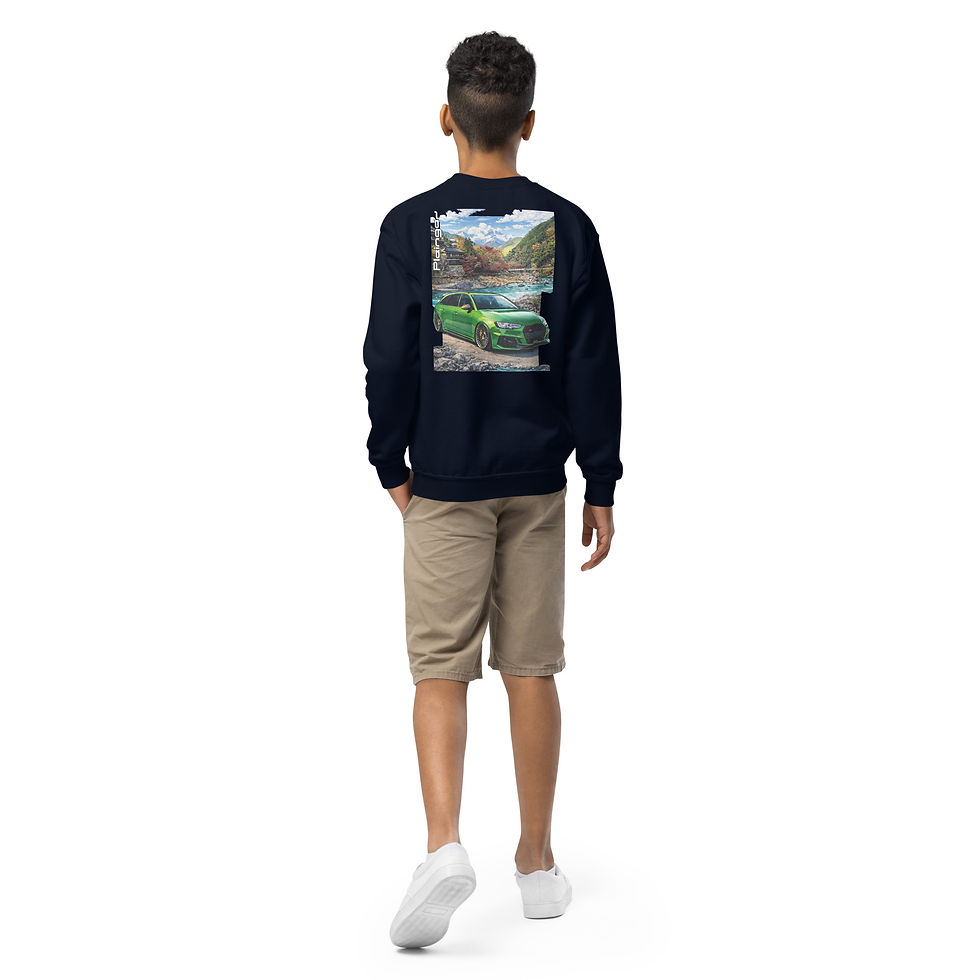 Miniature : Pull enfant Pleingaz RS4 B9 GREEN unisex coton/polyester