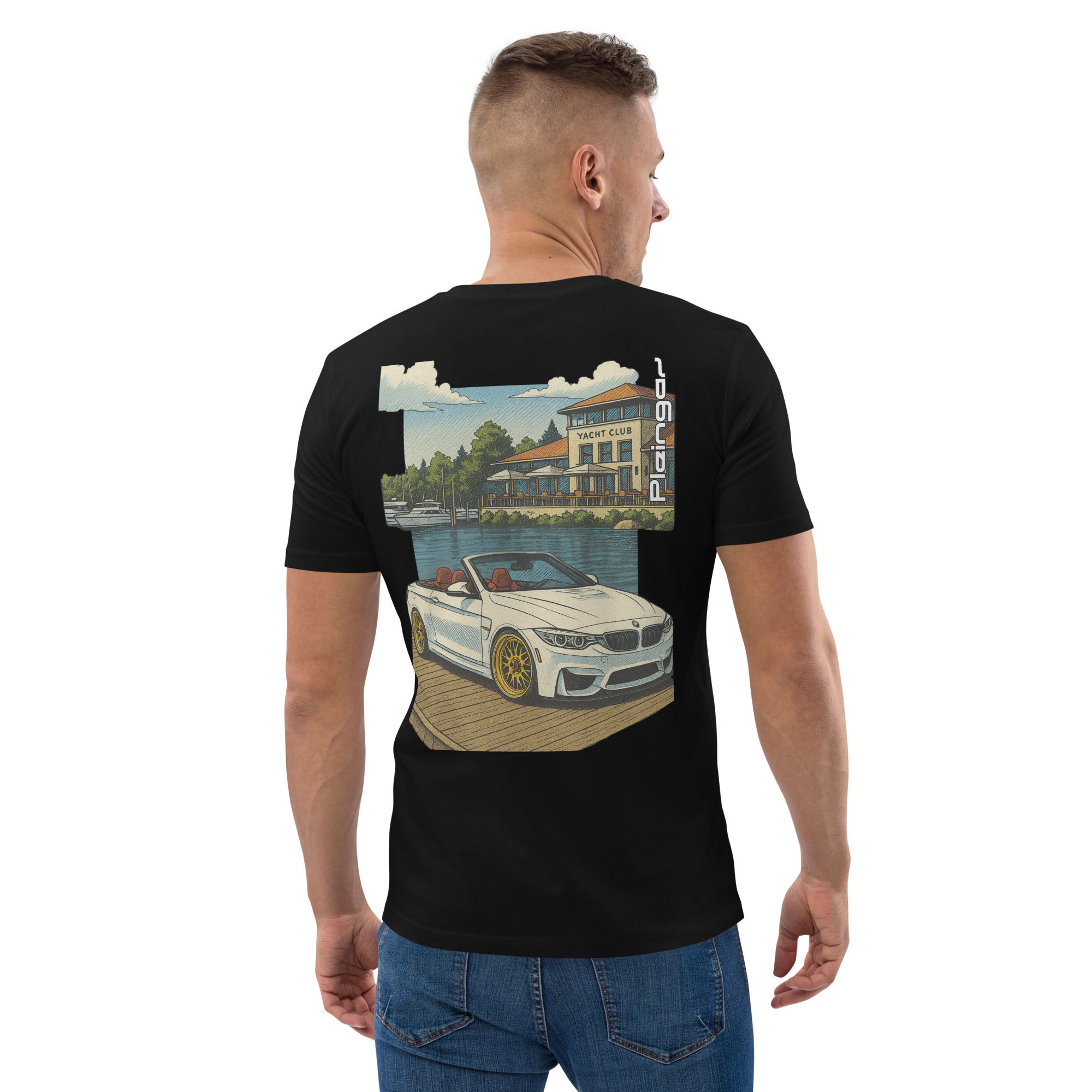 T-shirt Pleingaz M4 Cabrio unisex 100% coton bio Oeko-Tex