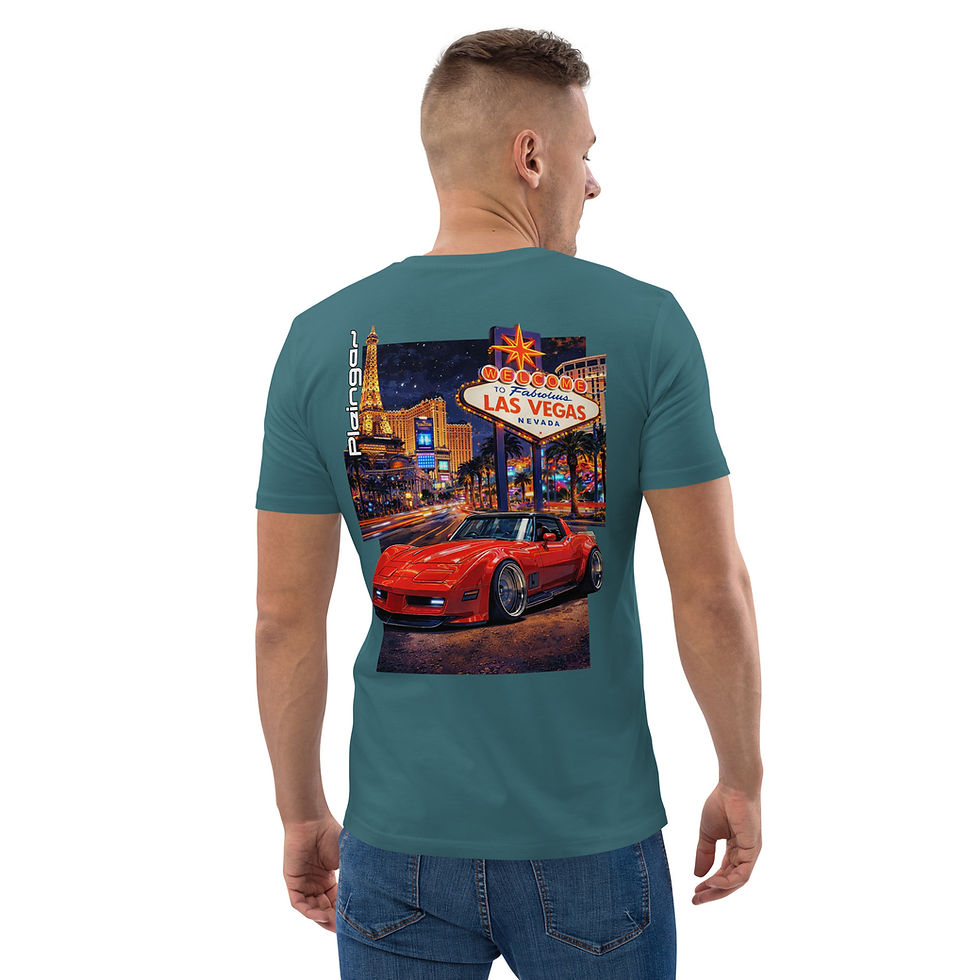 Miniature : T-shirt Pleingaz Corvette C3 - du S au 5XL - Unisex coton bio oeko tex