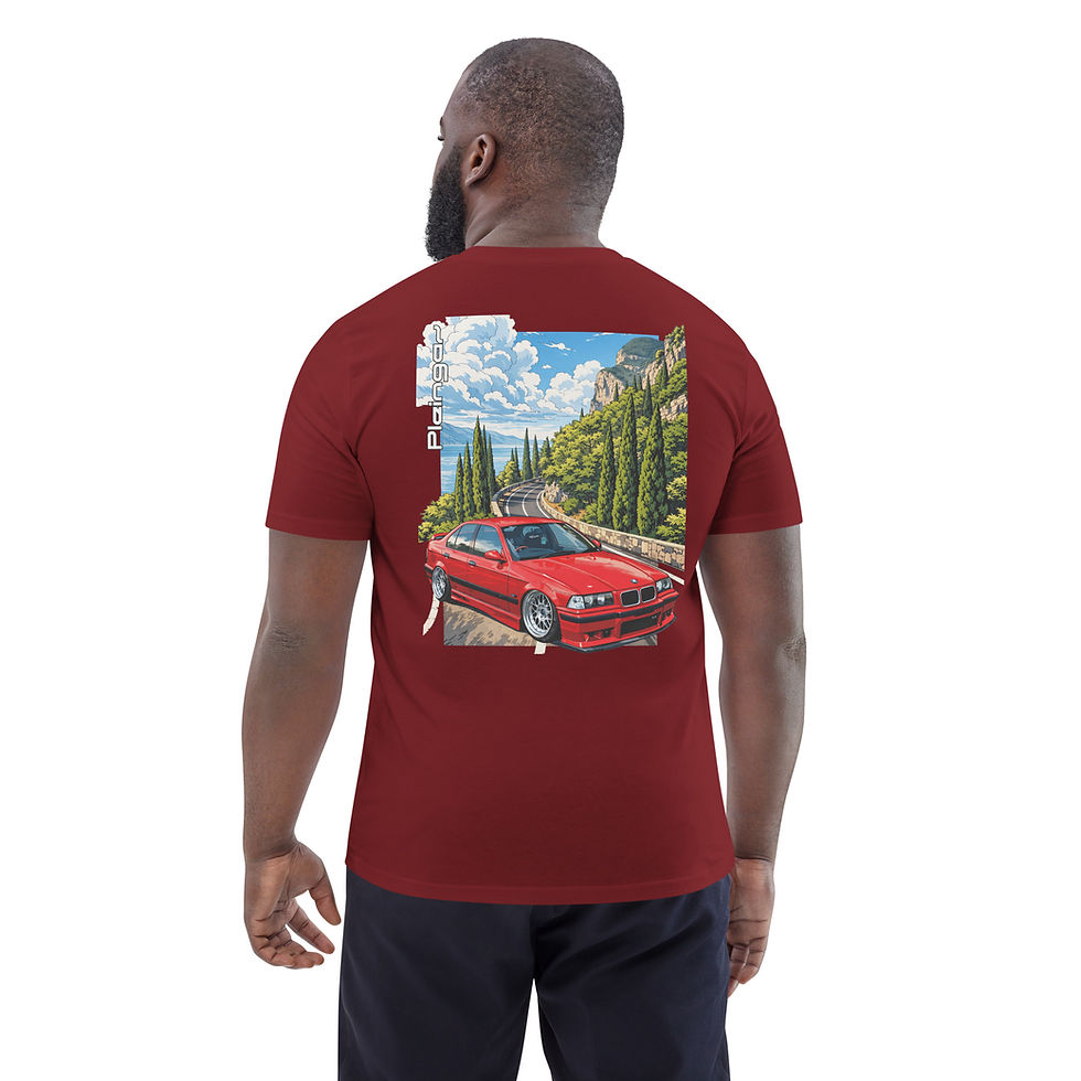 Thumbnail: T-shirt Pleingaz E36 LIMO Unisex coton bio oeko tex