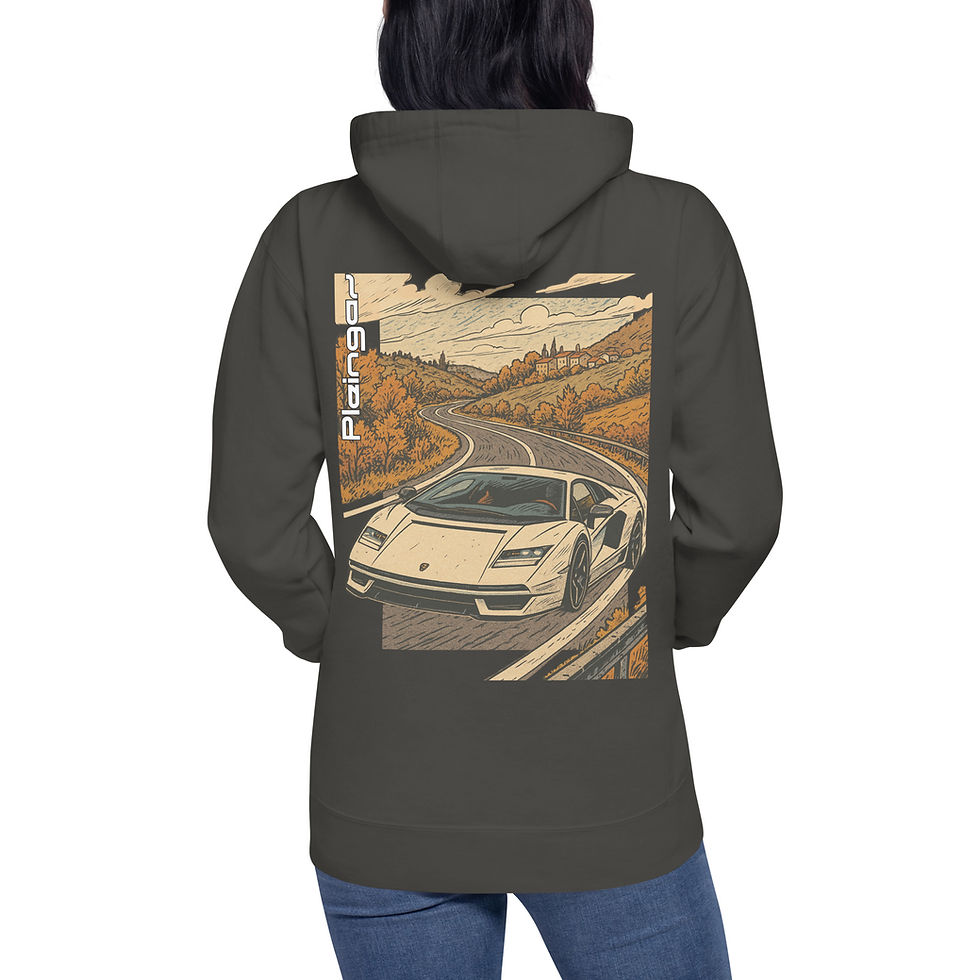 Thumbnail: Hoodie Pleingaz COUNTACH LP800-4 - du S au 3XL  - unisex coton/polyester