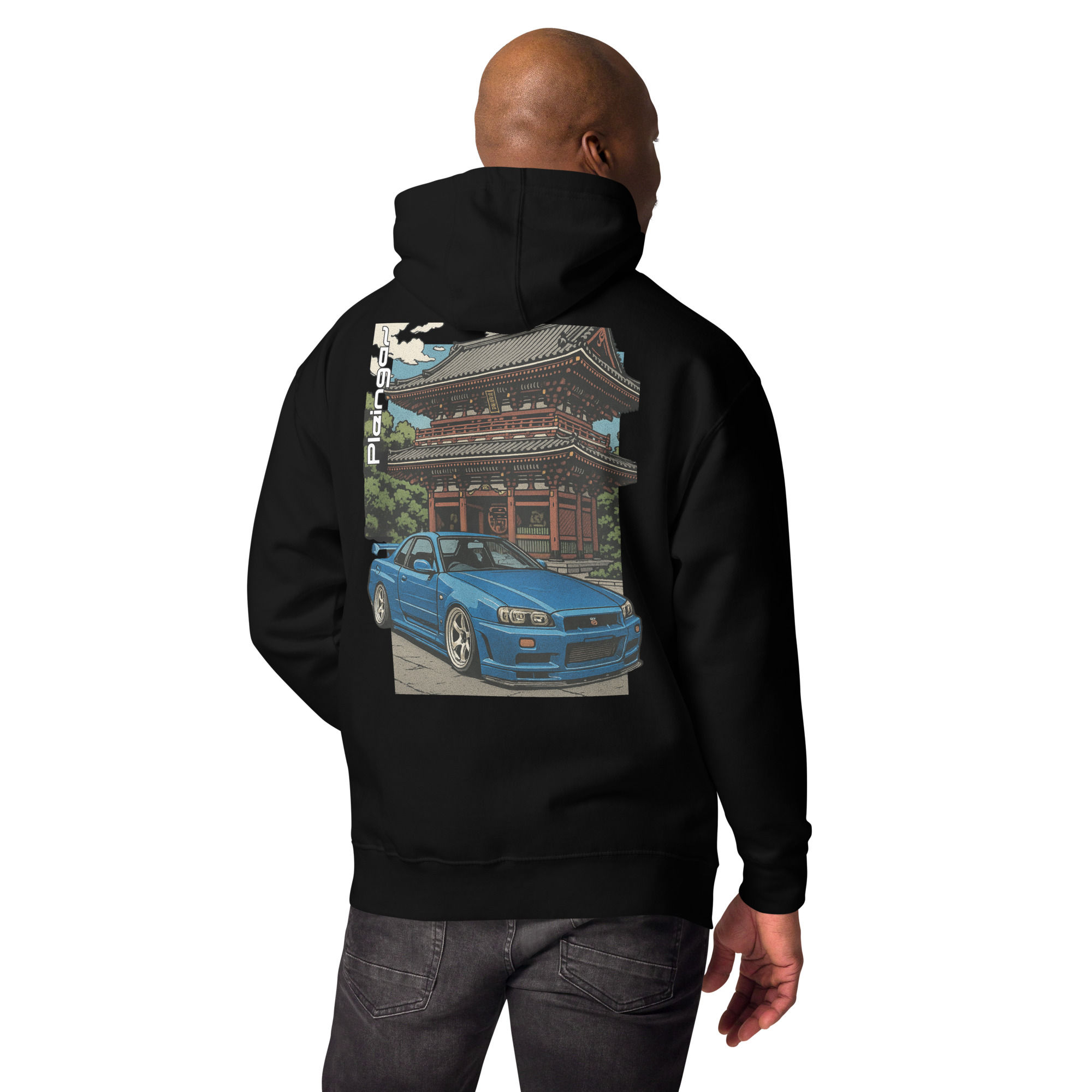 Hoodie Pleingaz SKYLINE R34 - du S au 3XL - unisex coton/polyester