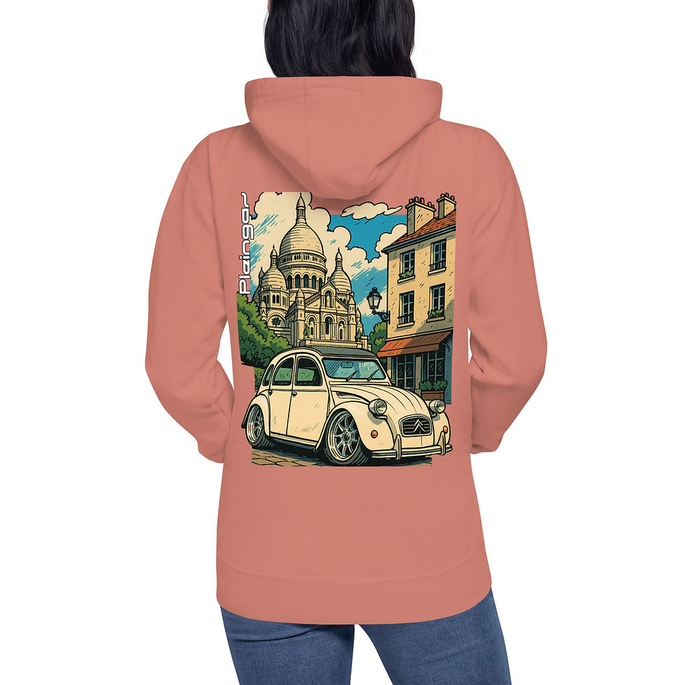 Miniaturbild: Hoodie Pleingaz 2CV - du S au 3XL  - unisex coton/polyester
