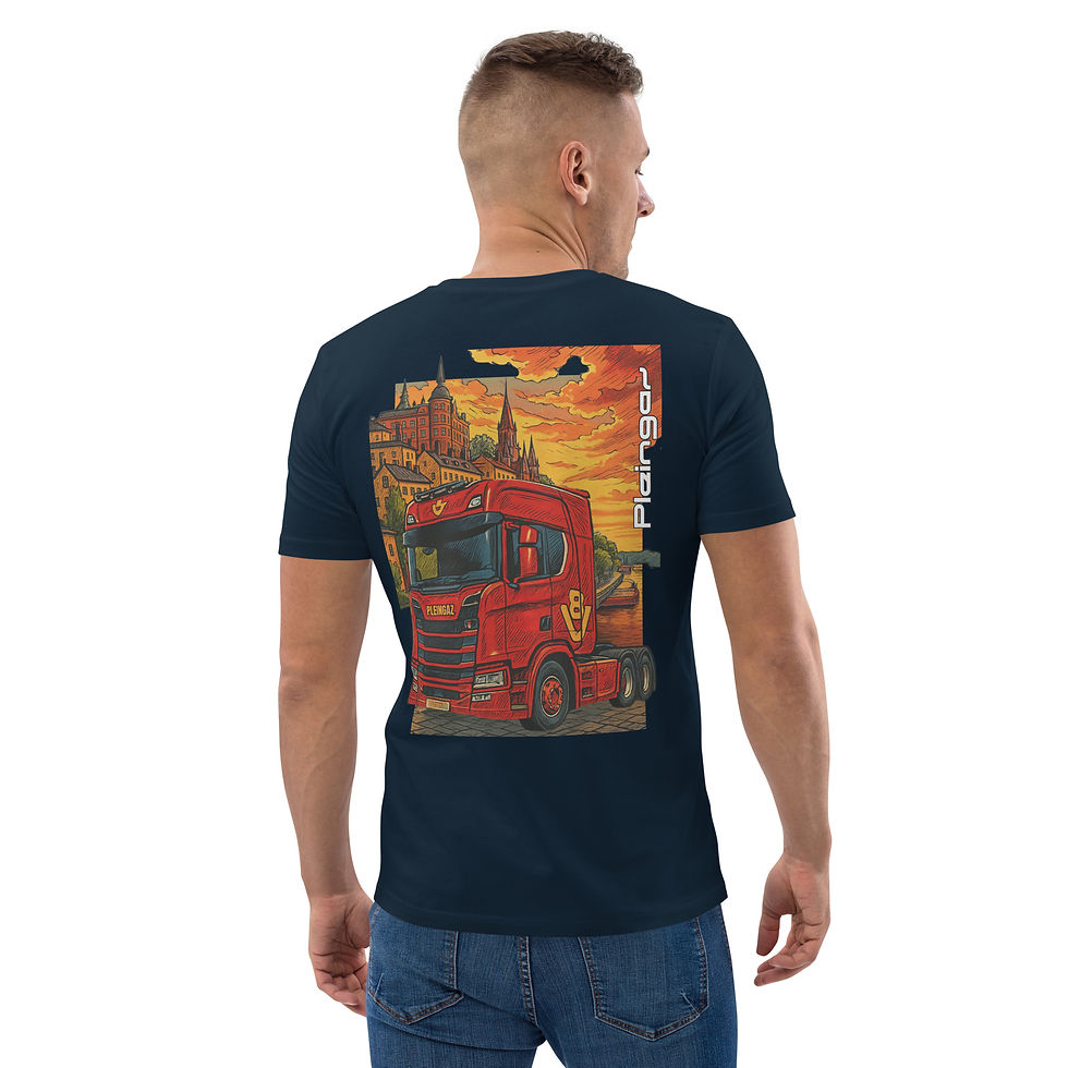 Thumbnail: T-shirt Pleingaz Camion V8 SERIE  S - du S au 5XL - Unisex Coton Bio Oeko-tex