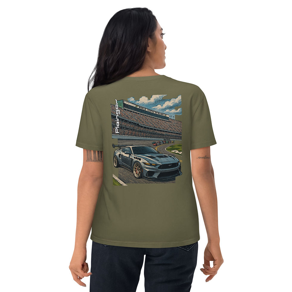 Thumbnail: T-shirt Pleingaz MUSTANG 25' - du S au 5XL - Unisex Coton Bio Oeko-tex