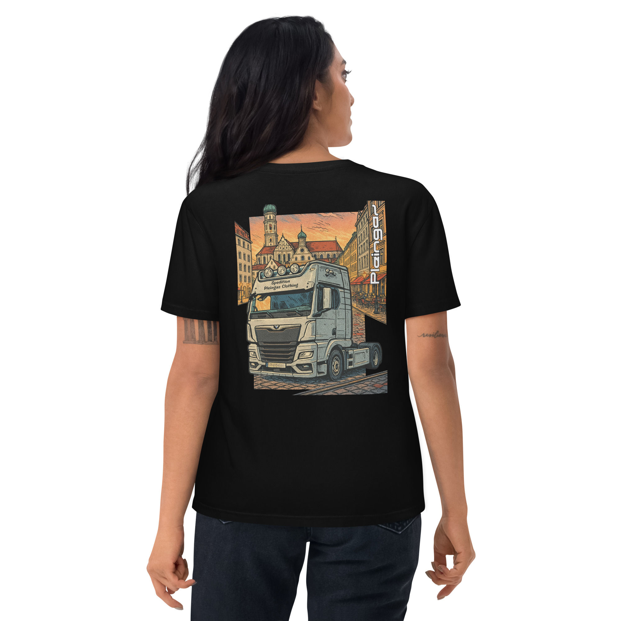 T-shirt Pleingaz Camion TG Spedition Truck unisex 100% coton bio Oeko-Tex