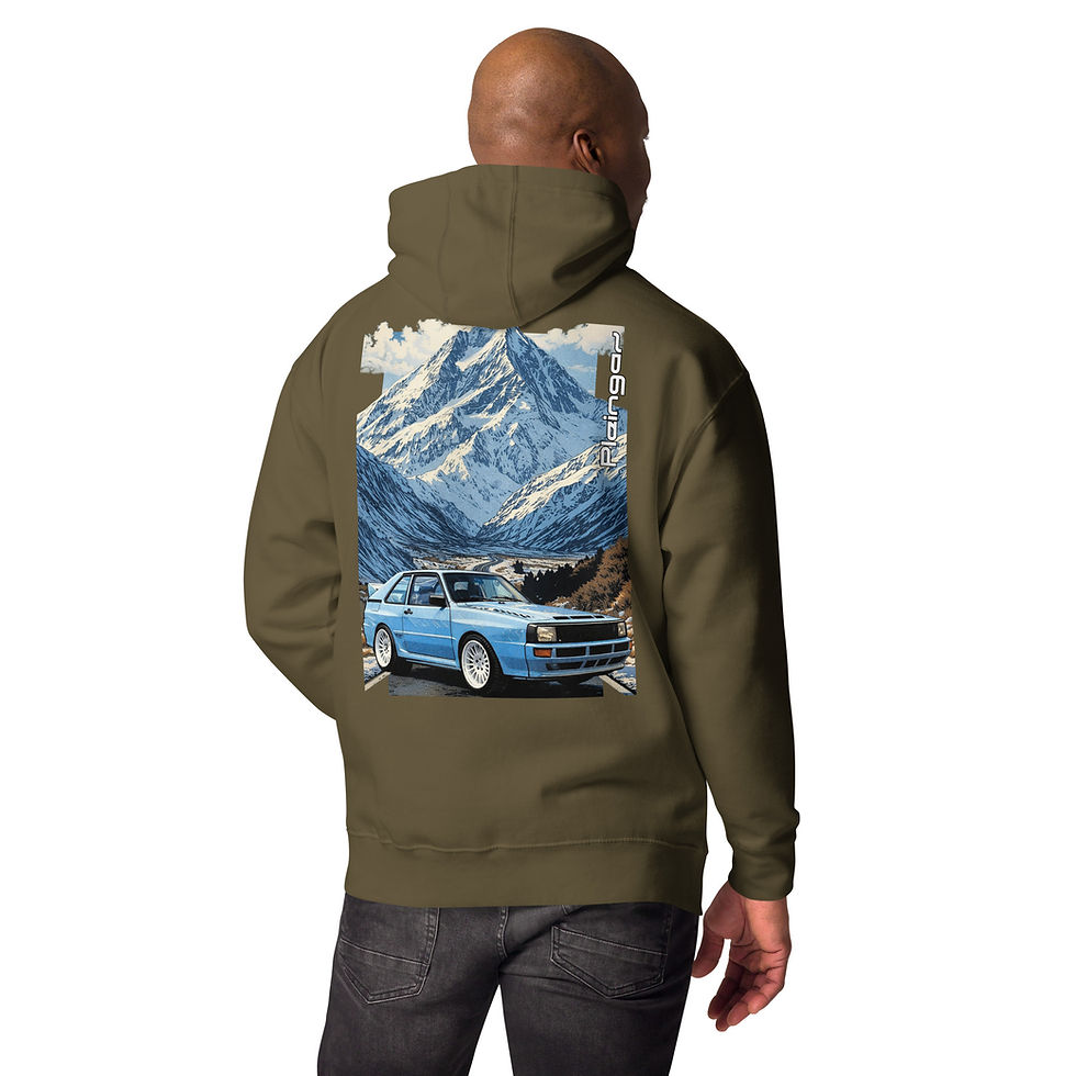 Thumbnail: Hoodie Pleingaz RALLY QUATTRO - du S au 3XL - unisex coton/polyester