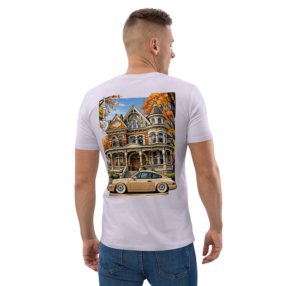 Miniature : T-shirt Pleingaz 911 CLASSIC MANSION - du S au 5XL - Unisex coton bio oeko tex