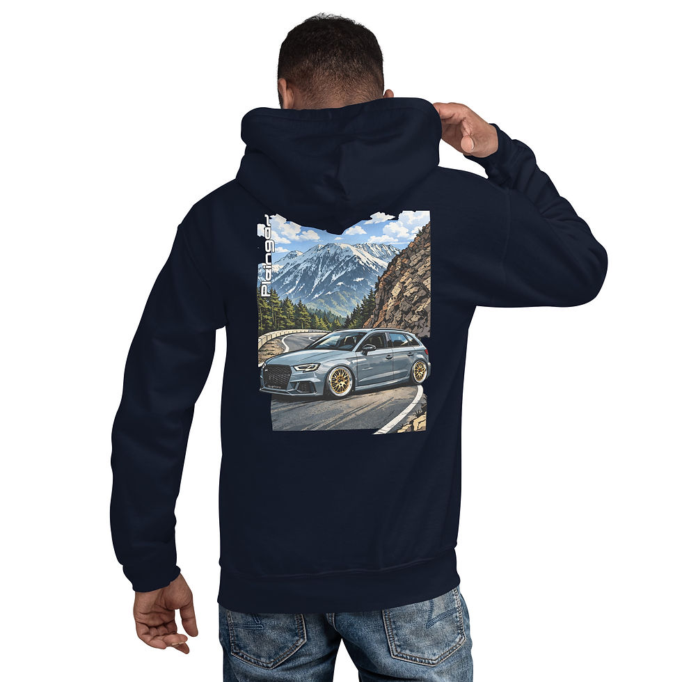 Thumbnail: Hoodie Pleingaz RS3 8V NARDO unisex coton/polyester