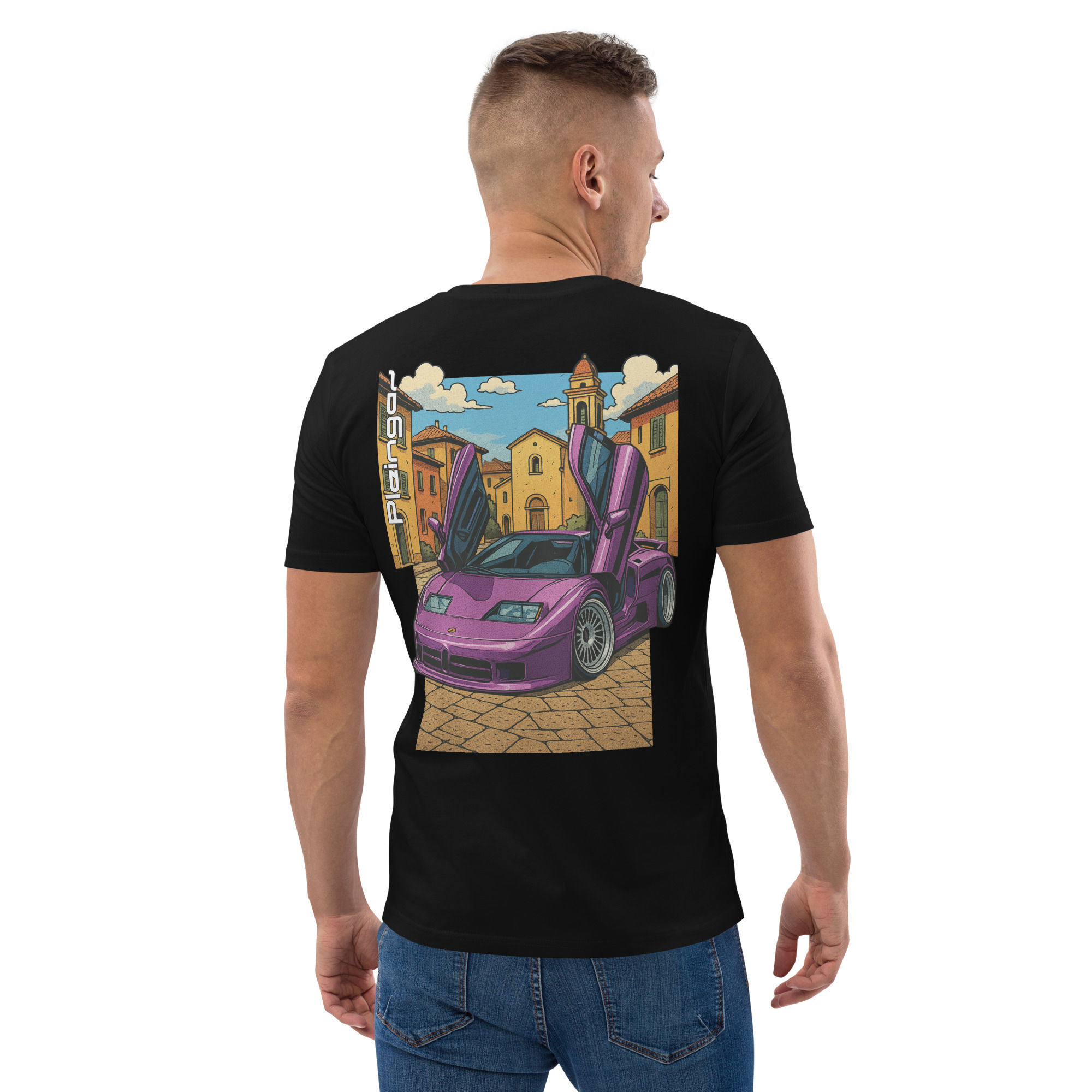 T-shirt Pleingaz EB110 Viola - du S au 5XL - Unisex Coton bio Oeko-Tex