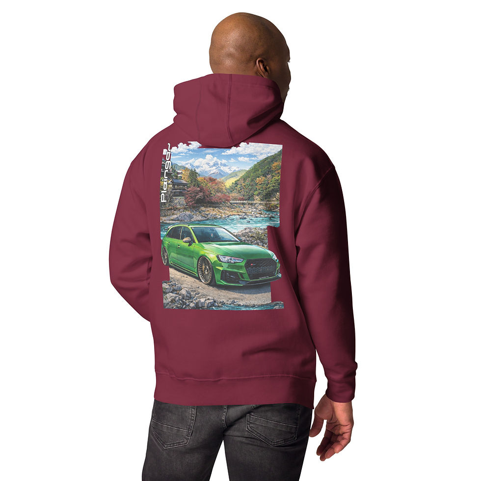 Miniature : Hoodie Pleingaz RS4 B9 GREEN - du S au 3XL - unisex coton/polyester