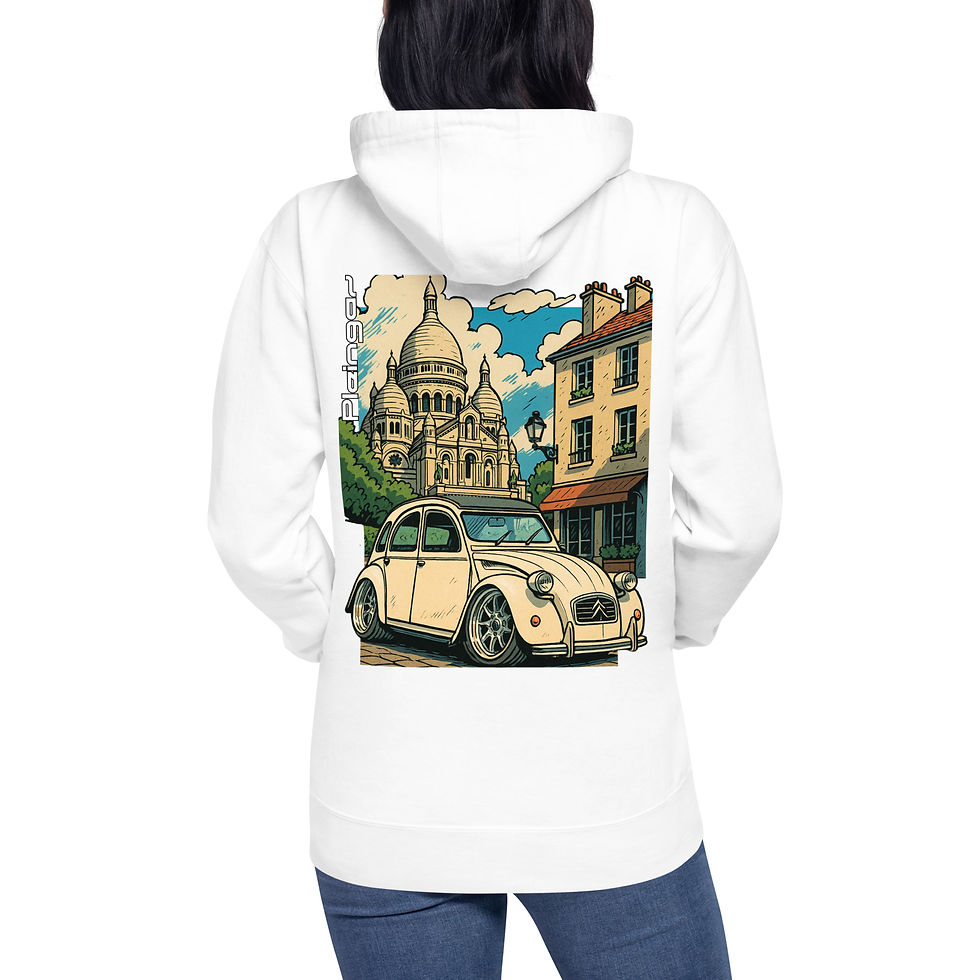 Miniaturbild: Hoodie Pleingaz 2CV - du S au 3XL  - unisex coton/polyester
