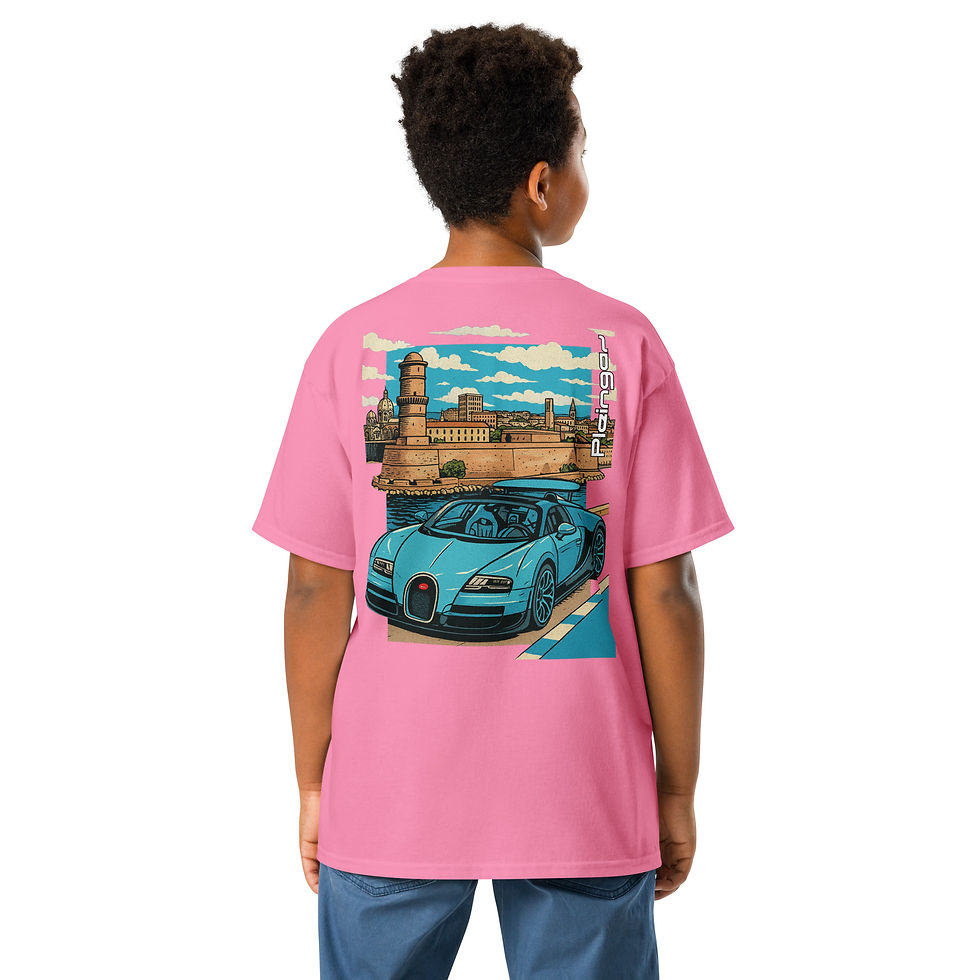 Thumbnail: Kid t-shirt Pleingaz VEYRON unisex coton Oeko-Tex