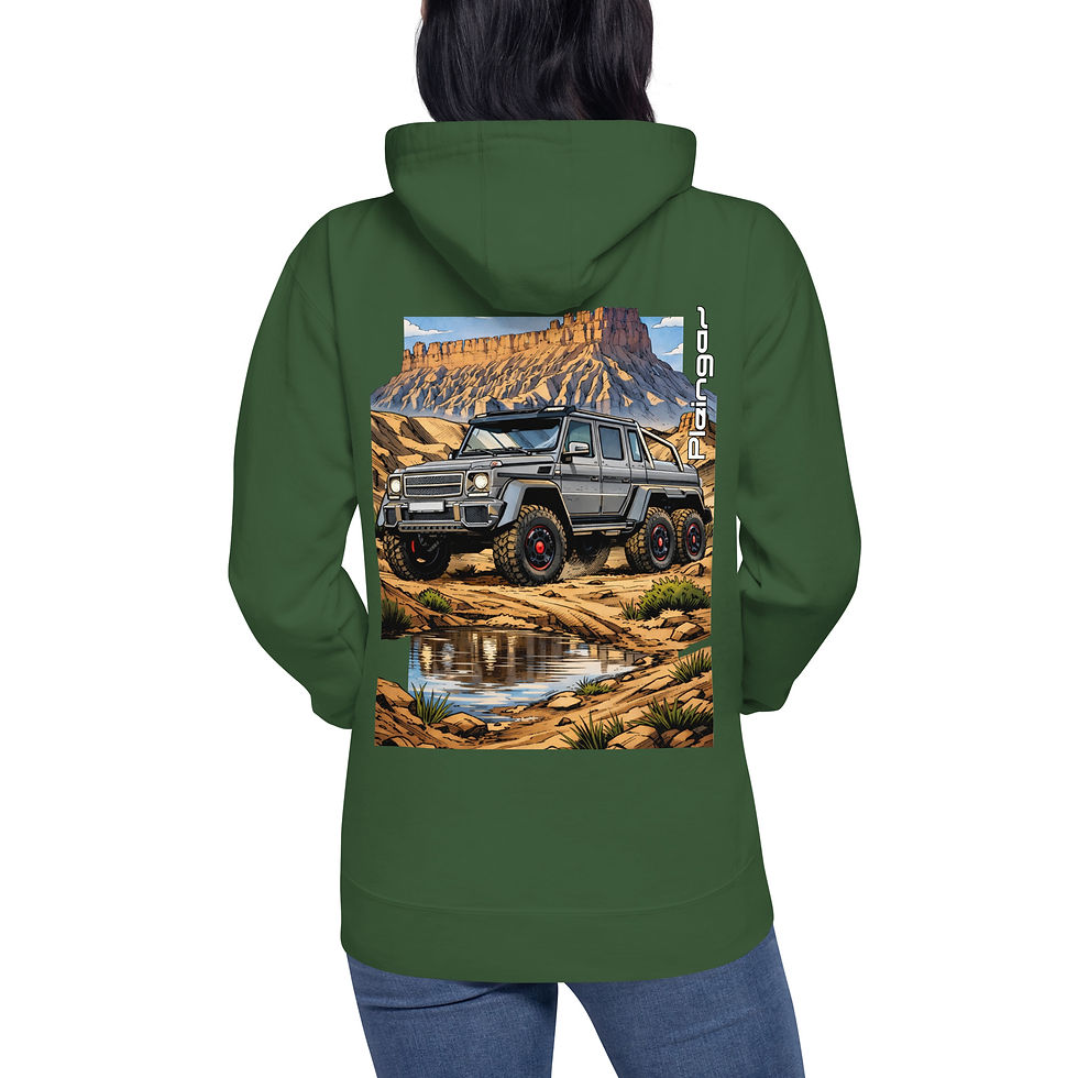 Miniature : Hoodie Pleingaz G63 6X6 - du S au 3XL  - unisex coton/polyester