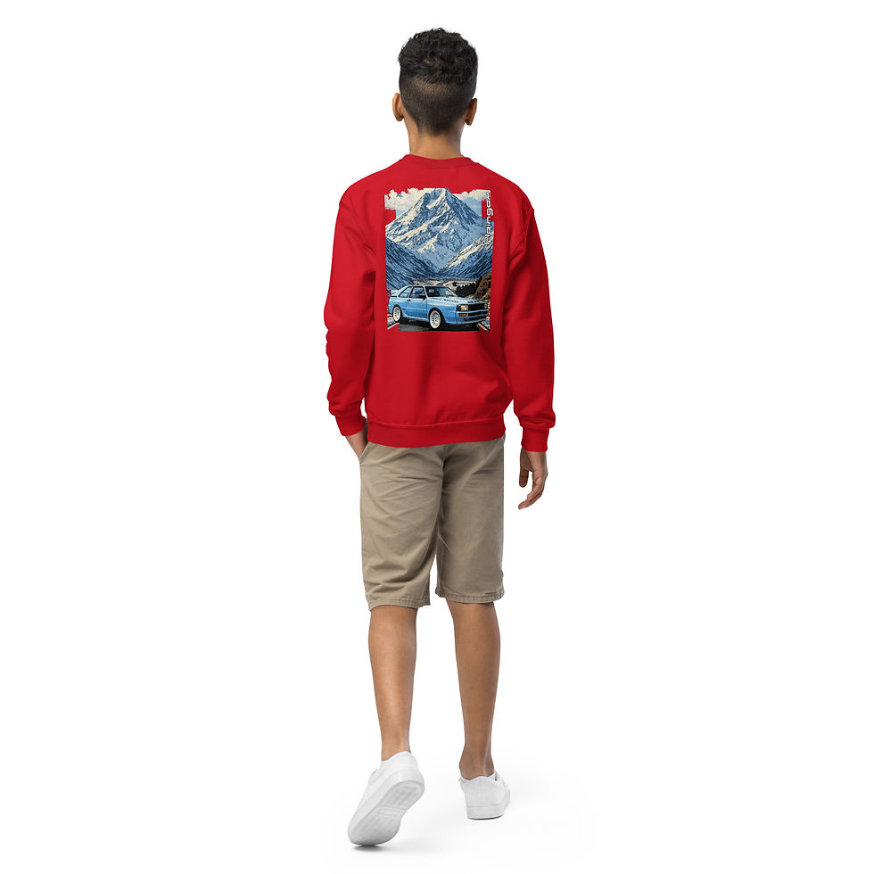 Thumbnail: Kids Sweater Pleingaz RALLY QUATTRO unisex coton/polyester copie