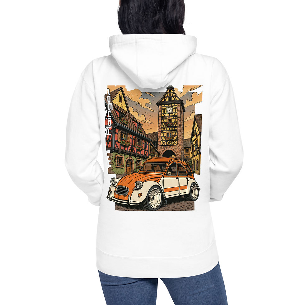 Miniaturbild: Hoodie Pleingaz 2CV SPOT - du S au 3XL  - unisex coton/polyester copie