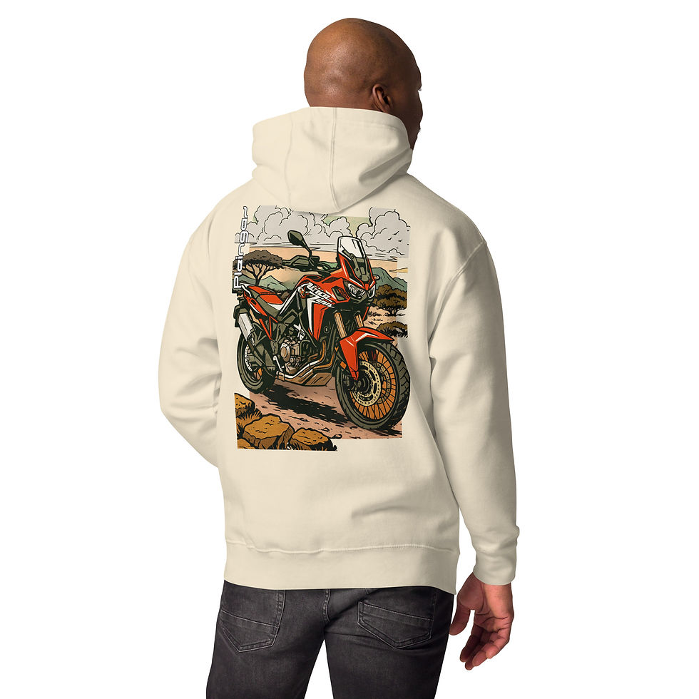 Thumbnail: Hoodie Pleingaz AFRICA TWIN - du S au 3XL  - unisex coton/polyester