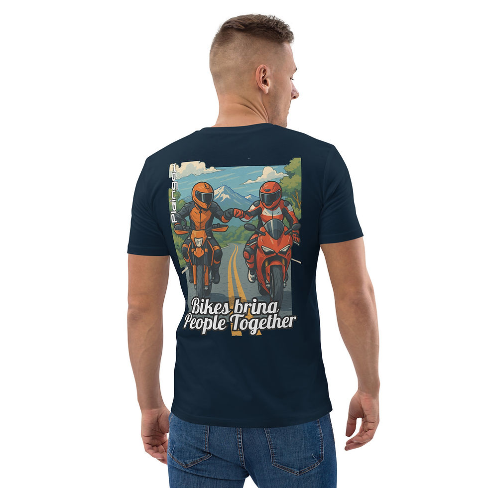 Miniature : T-shirt Pleingaz Bikes bring people together unisex 100% coton bio Oeko-Tex