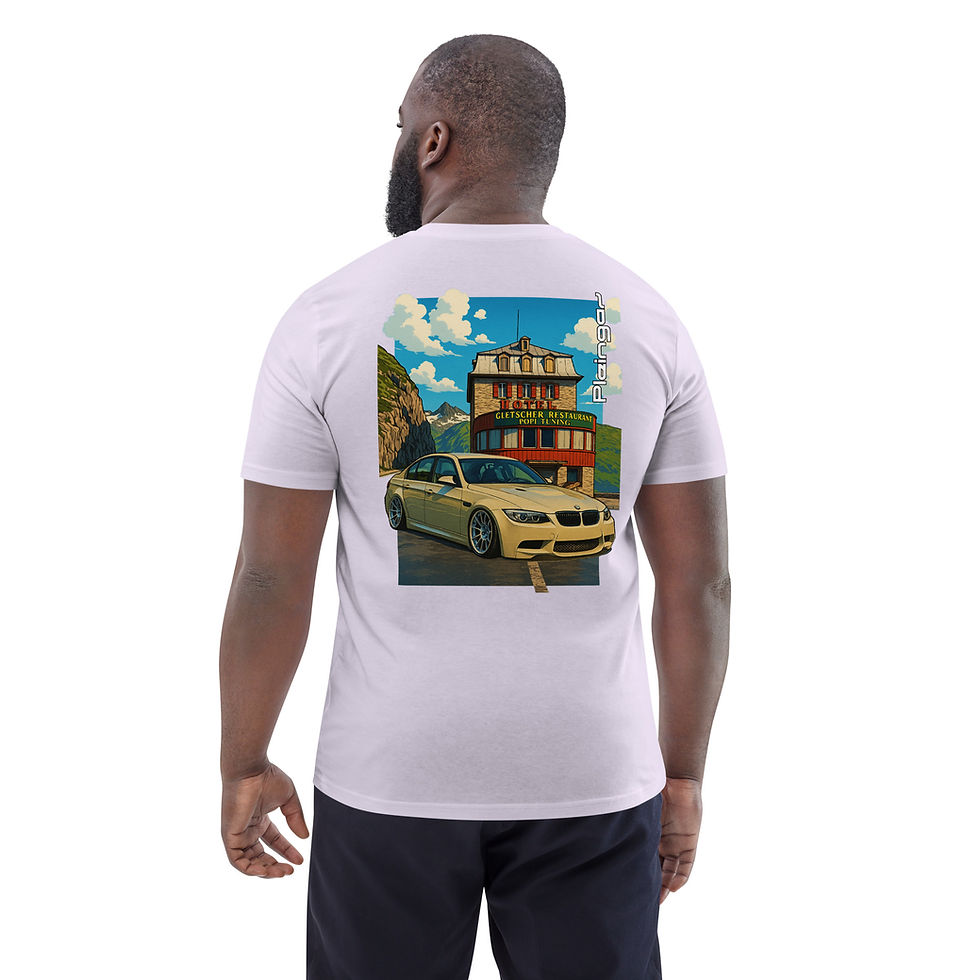 Miniature : T-shirt Pleingaz E90 M3 POPI Unisex coton bio oeko tex