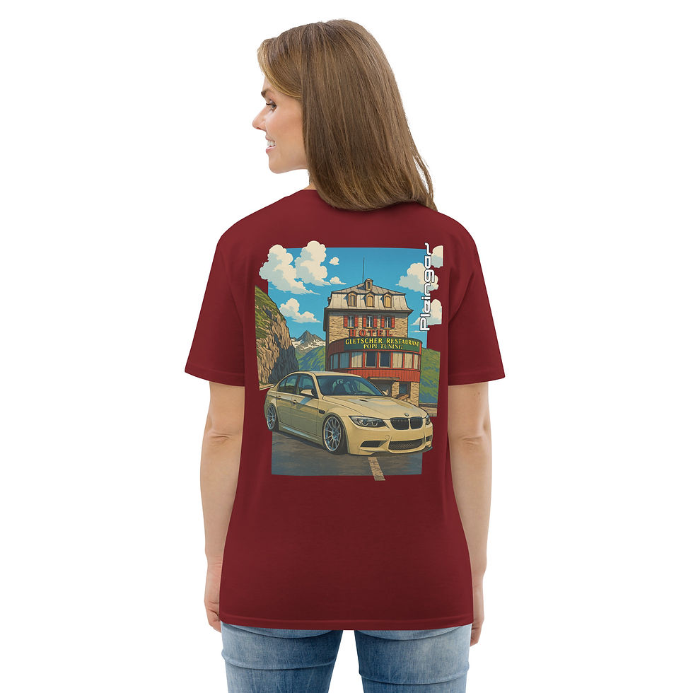 Thumbnail: T-shirt Pleingaz E90 M3 POPI - du S au 5XL - Unisex coton bio oeko tex