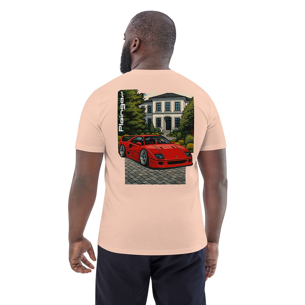 Miniature : T-shirt Pleingaz F40 VILLA unisex 100% coton bio Oeko-Tex