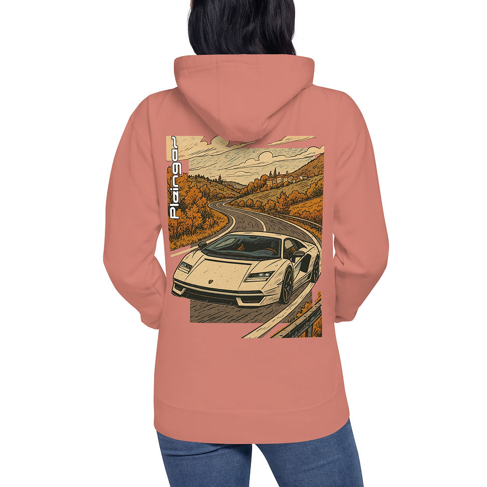Thumbnail: Hoodie Pleingaz COUNTACH LP800-4 - du S au 3XL  - unisex coton/polyester