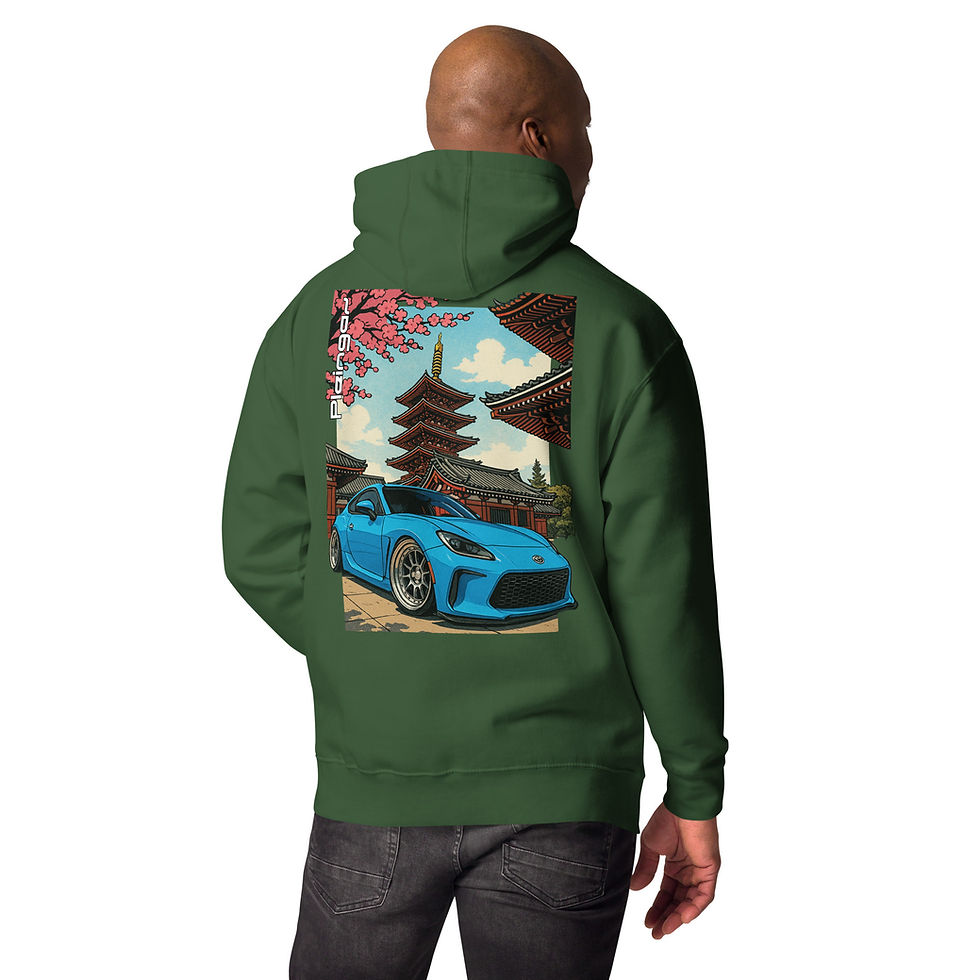 Thumbnail: Hoodie Pleingaz GR86 - du S au 3XL - unisex coton/polyester
