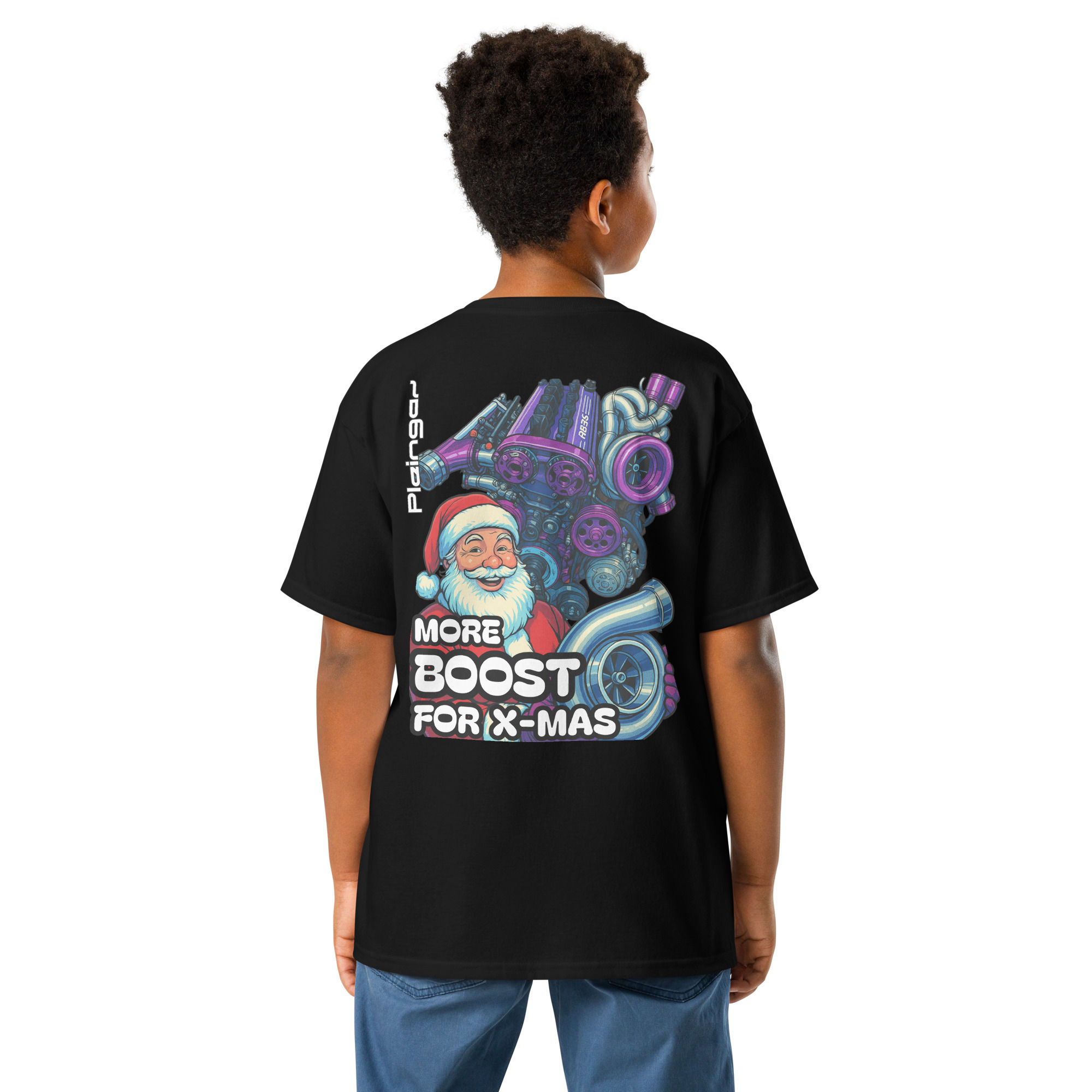 Kid t-shirt Pleingaz MORE BOOST FOR X-MAS unisex coton oeko-tex