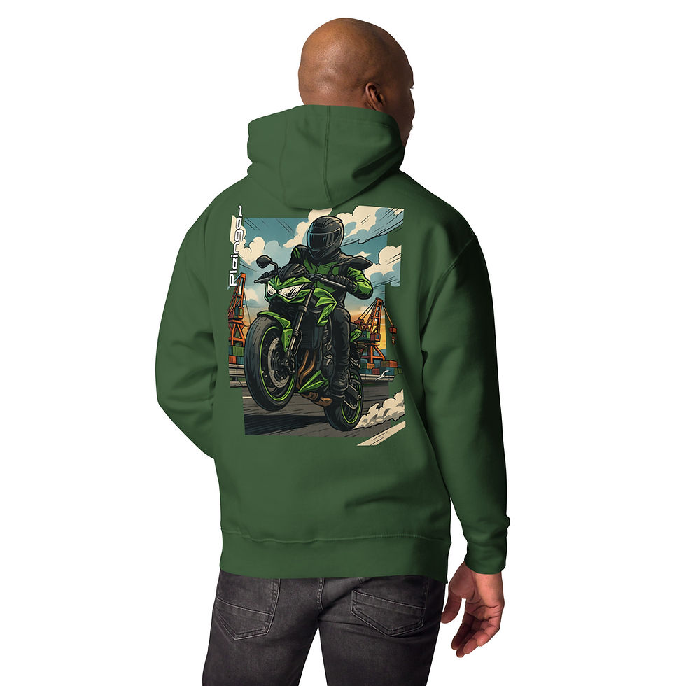 Thumbnail: Hoodie Pleingaz Z1000 - du S au 3XL  - unisex coton/polyester