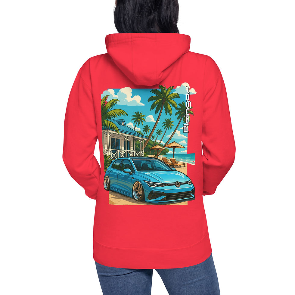 Miniature : Hoodie Pleingaz MK8 R BEACH - du S au 3XL  - unisex coton/polyester