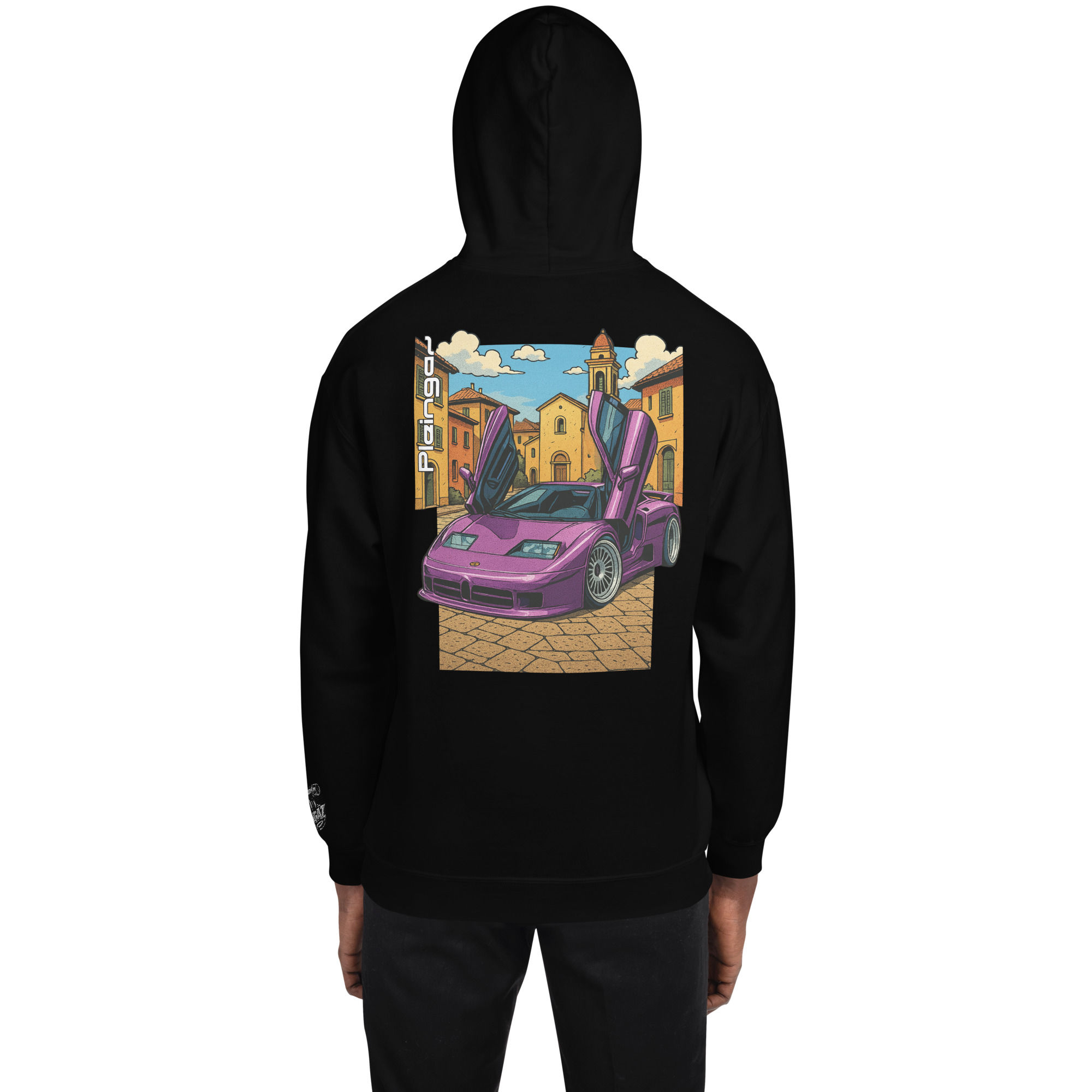 Sweat  à capuche Pleingaz EB110 Viola unisex coton/polyester