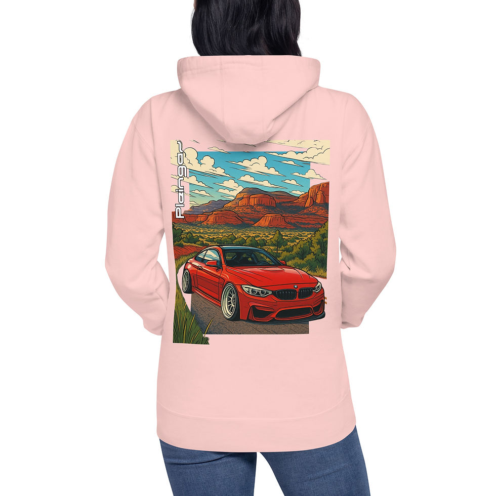 Thumbnail: Hoodie Pleingaz M4 RED - du S au 3XL - unisex coton/polyester