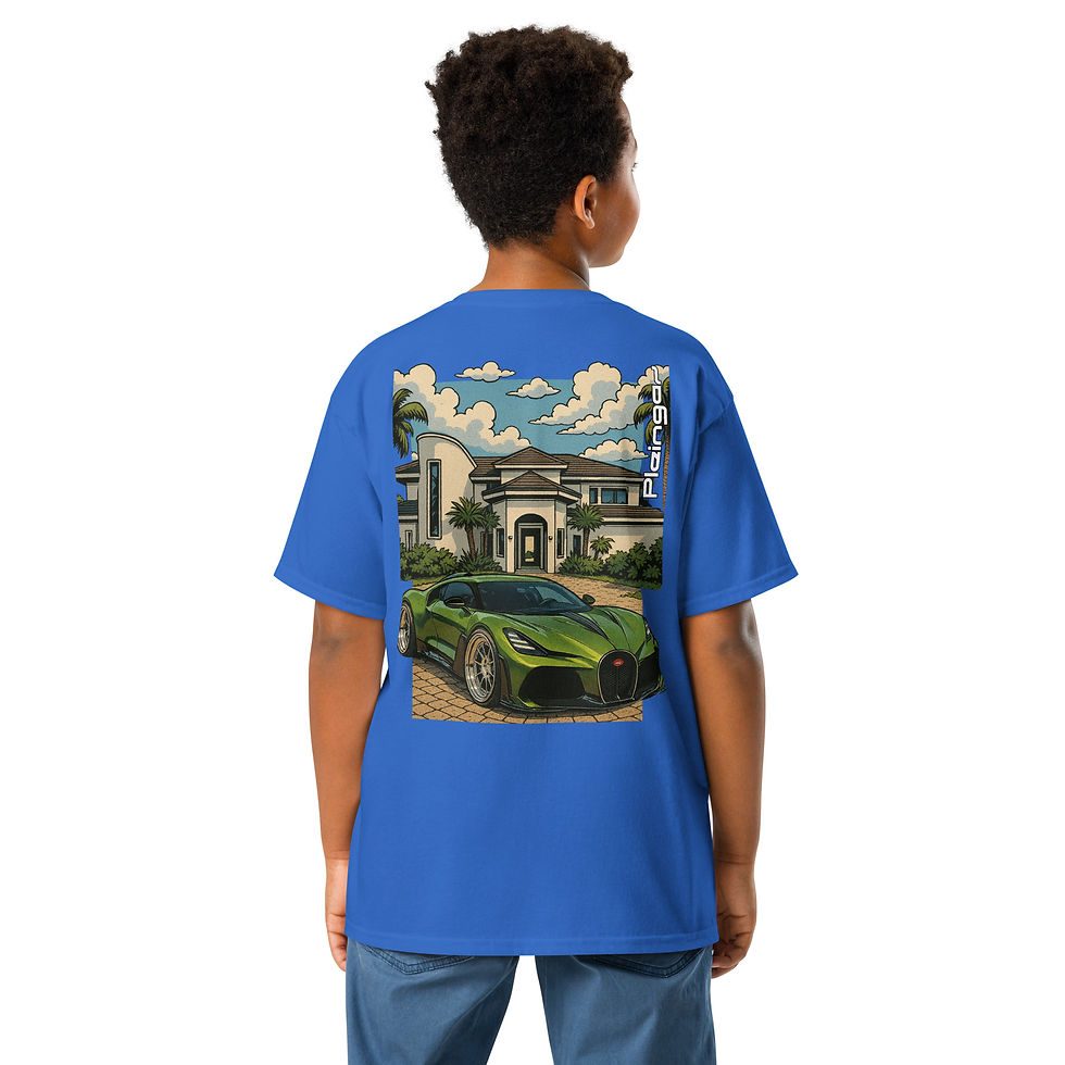 Thumbnail: Kid t-shirt Pleingaz BROUILLARD unisex coton Oeko-Tex