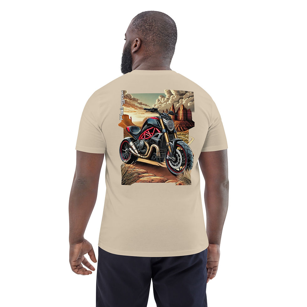 Miniature : T-shirt Pleingaz moto DIAVEL - du S au 5XL - Unisex 100% coton bio Oeko-Tex