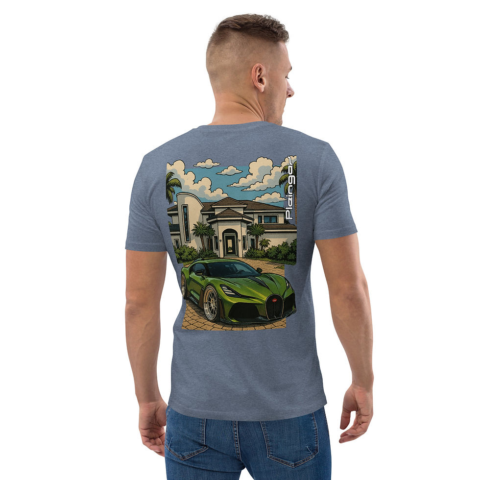 Thumbnail: T-shirt Pleingaz BROUILLARD - du S au 5XL - unisex 100% coton bio Oeko-Tex