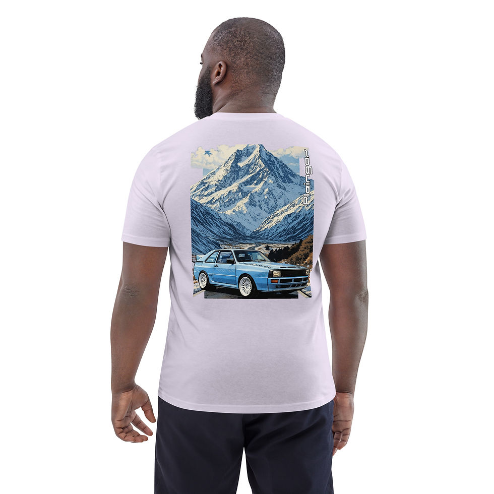Thumbnail: T-shirt Pleingaz RALLY QUATTRO - du S au 5XL - Unisex coton bio oeko tex