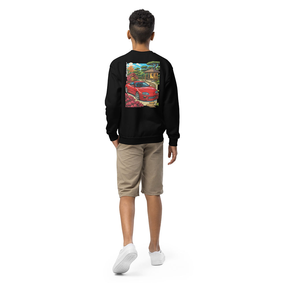 Thumbnail: Kids Sweater Pleingaz SUPRA RED unisex coton/polyester